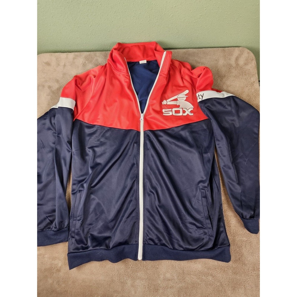 Chicago White Sox Full Zip Xfinity Track Jacket Red Blue Size Medium